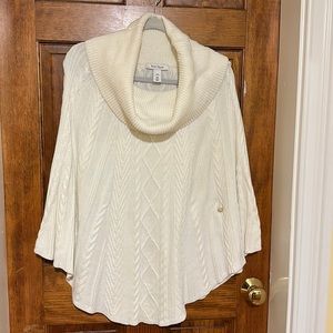 White House black market poncho sweater S